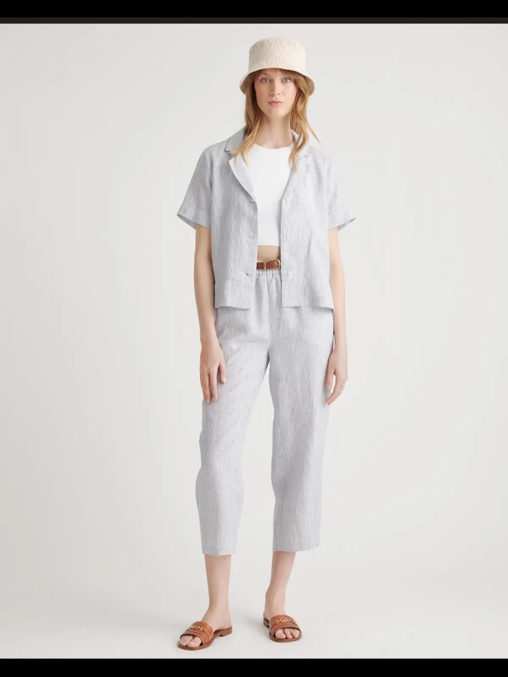 NWT Quince 100% European Linen Short Sleeve Shirt